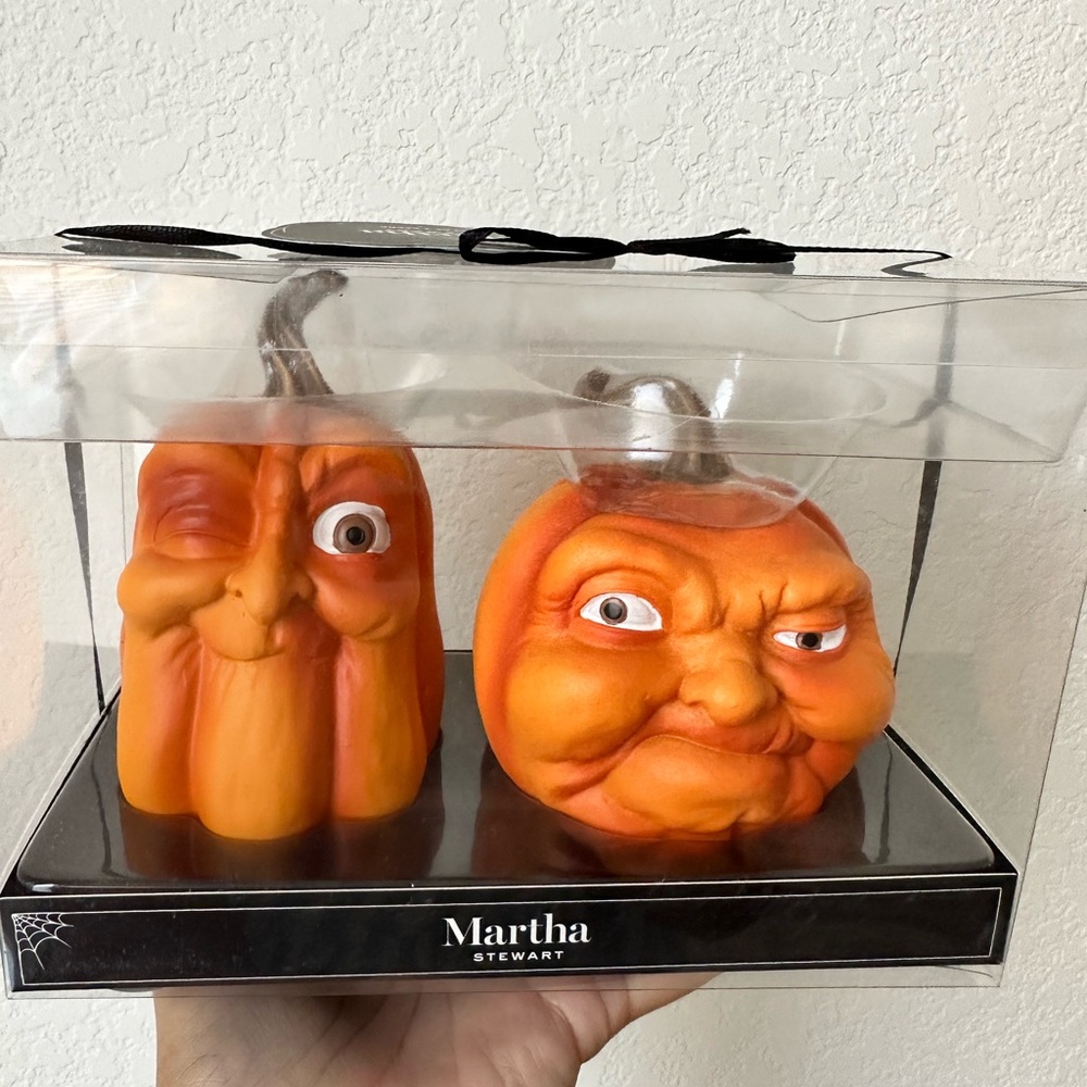 Martha Stewart Pumpkin Heads Figurines